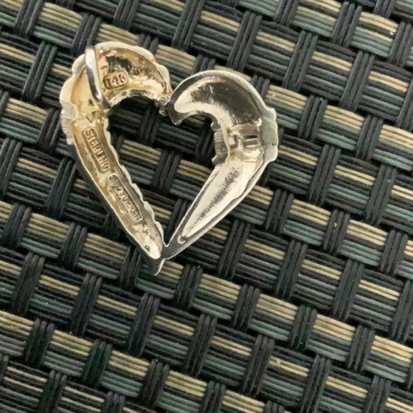 David Yurman Heart Pendent Silver/Gold - Picture 3 of 5